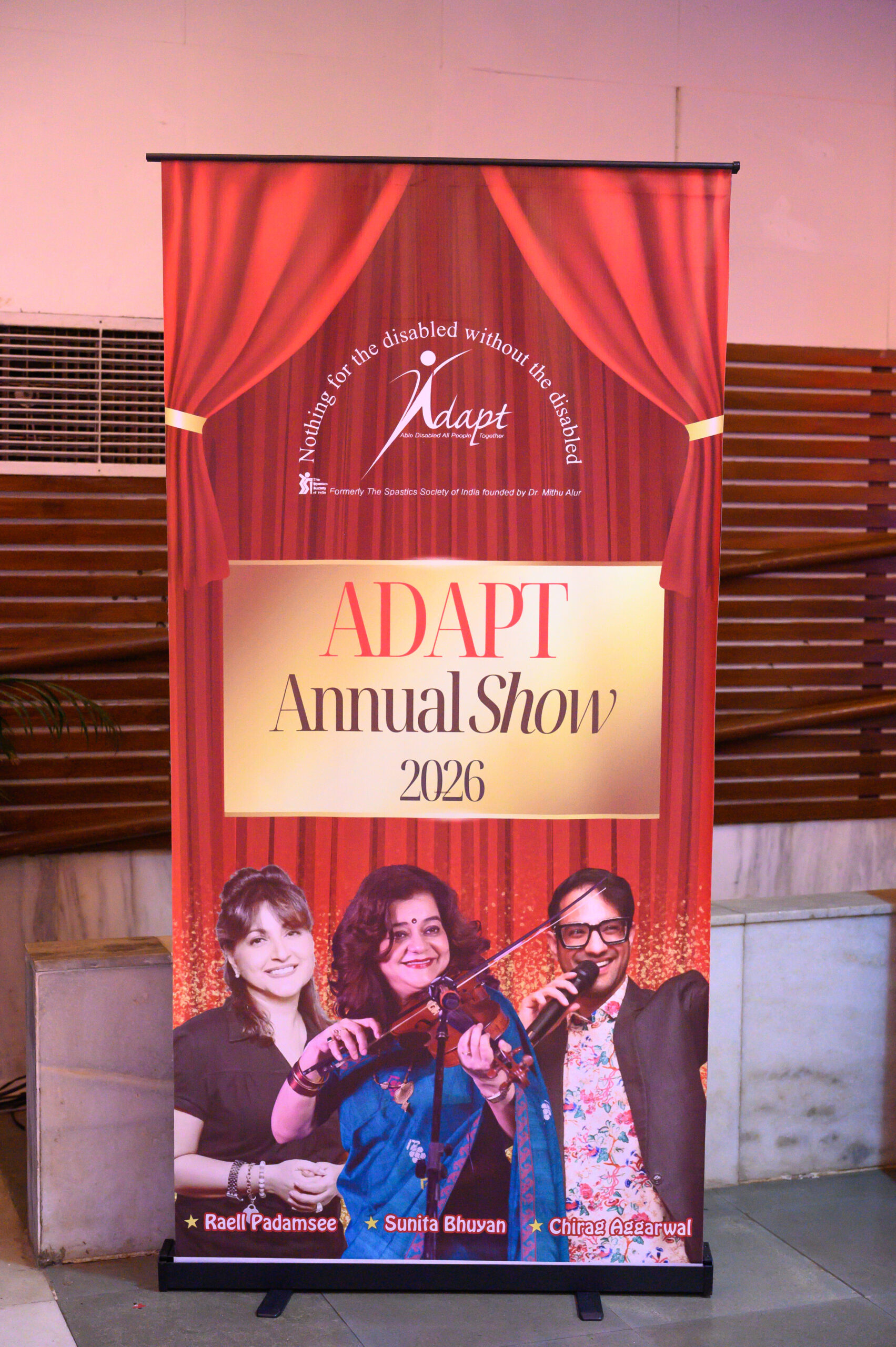 ADAPT (Abled Disabled All People Together) Spastics society Mumbai recognition for Inclusive Arts with visually challenged band